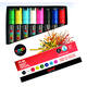Paintmarker Uni POSCA PC8K breed schuin assorti set à 8 stuks