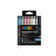 Paintmarker Uni POSCA PC1MR extra fijn metallic assorti set à 8 stuks