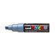 Paintmarker Uni POSCA PC8K breed schuin leisteengrijs
