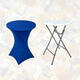 Tafelrok BRASQ voor statafel 80cm blauw