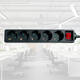 Stekkerdoos BRASQ  4 voudig 1.4 meter zwart