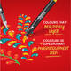 Creatieve marker Sharpie assorti blister à 5 stuks