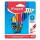 Kleurpotlood Maped Color'Peps Mini Strong set à 12 kleuren