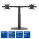 Monitorarm ACT office gasveer crossbar 2 schermen
