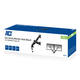 Monitorarm ACT office met gasveer 2 schermen