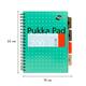 Projectboek Pukka Pad Metallic B5 lijn 4-tabs 200 pagina's 80gr groen