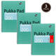 Collegeblok Pukka Pad Jotta A4 ruit 5x5mm 4-gaats 200 pagina's 80gr groen