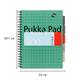Projectboek Pukka Pad Metallic A4 lijn 5-tabs 200 pagina's 80gr groen