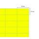 Etiket rillprint 70x37mm fluorgeel 2400 etiketten