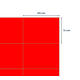 Etiket rillprint 105x74mm fluorrood 800 etiketten