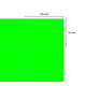 Etiket rillprint 105x74mm fluorgroen 800 etiketten