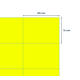 Etiket rillprint 105x74mm fluorgeel 800 etiketten