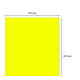 Etiket rillprint 210x297mm fluorgeel 100 etiketten