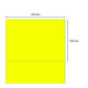 Etiket rillprint 210x148mm fluorgeel 200 etiketten