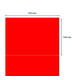 Etiket rillprint 210x148mm fluorrood 200 etiketten