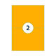 Etiket Rillprint 210x148mm fluororanje 200 etiketten