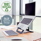 Laptopstandaard Leitz Ergo Aluminium plat verstelbaar