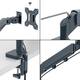 Monitorarm Leitz Ergo ruimtebesparend dubbel donkergrijs