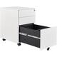 Ladeblok Euroseats 3 lade (2+1) 50x39x60cm op wieltjes wit