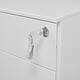 Ladeblok Euroseats 3 lade (2+1) 50x39x60cm op wieltjes wit