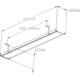 Kabelgoot Euroseats universeel 110cm wit