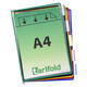 Zichtpaneel Tarifold A4 verticaal assorti 10 stuks