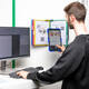 Zichtpanelensysteem wand Tarifold metaal A4 met 10-tassen assorti