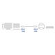 Kabel ACT USB 2.0 USB-A naar USB-C 1 meter