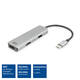 Adapter ACT USB-C 4K multiport voor 2 HDMI monitoren