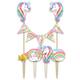Cake decoratie Unicorn 9 stuks