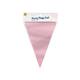 Party Flag Foil Baby Pink