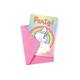 Uitnodigingskaarten Unicorn