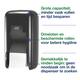 Toiletpapierdispenser Tork T7 Elevation OptiServe Coreless medium verticaal duo zwart 558042