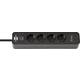 Stekkerdoos Brennenstuhl Ecolor 4vdig incl 2 USB C 1.5m zwart