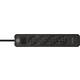Stekkerdoos Brennenstuhl Ecolor 4vdig incl 2 USB C 1.5m zwart