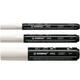 Acrylmarker STABILO  Free Acrylic Mixed Tip set à 3 breedtes wit