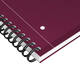 Spiraalblok Oxford International Notebook A4+ lijn 160 pagina's rood