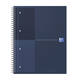 Spiraalblok Oxford International Notebook A4+ lijn 160 pagina's blauw