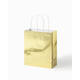Cadeautas Folia goud kraft 18x21x8cm 7 stuks
