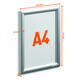 Kliklijst Durable A4 aluminium