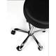 Tabouret kruk Office hoog met gasveer harde wielen zw