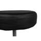 Tabouret kruk Office standaard met gasveer harde wielen zw