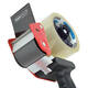 Verpakkingstape dispenser Rapesco Germ-Savvy 960 antibacterieel met transparante tape zwart