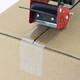 Verpakkingstape dispenser Rapesco Germ-Savvy 960 antibacterieel met transparante tape zwart