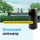 Afvalbak met asbak BRASQ 11 liter AT500 zwart