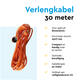 Verlengkabel BRASQ 30m oranje