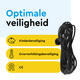 Verlengkabel BRASQ 20m zwart