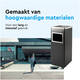 Afvalbak met asbak BRASQ 16 liter AT600 zwart