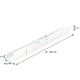 Kabelgoot BRASQ verstelbaar 75-150cm CT100 wit