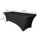 Tafelrok BRASQ 183x76x74cm zwart